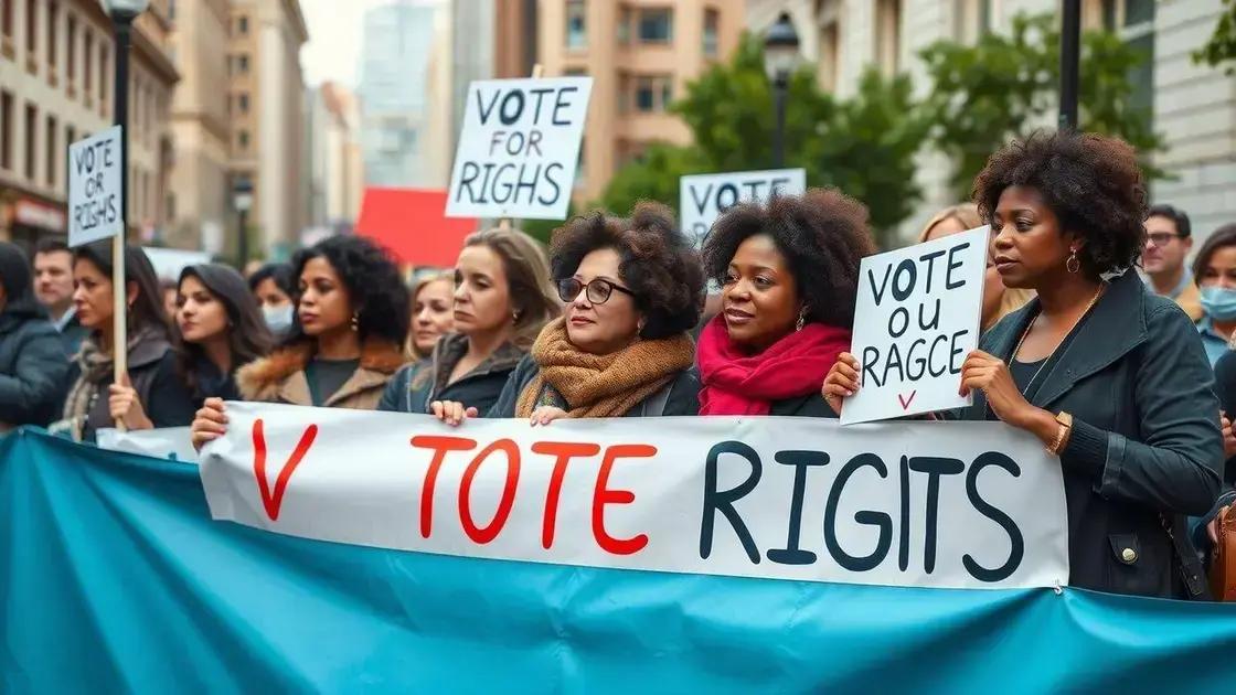 League of Women Voters demonstrations: a call for change