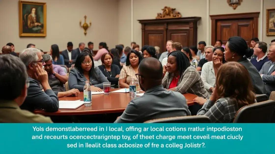 Impact of demonstrations on local policy