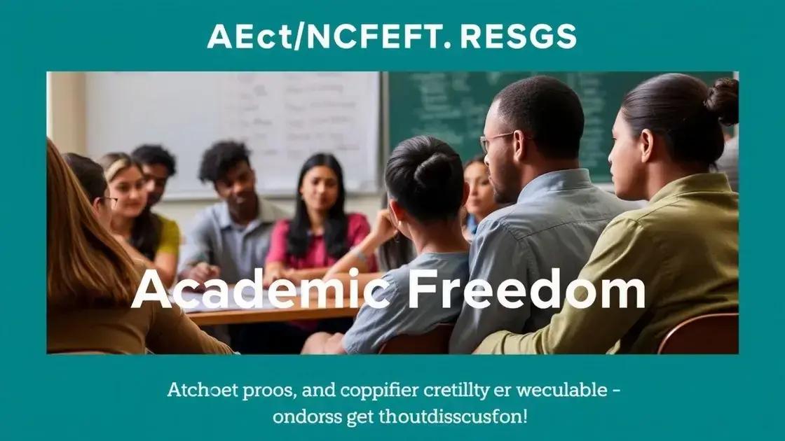 Academic freedom under financial constraints