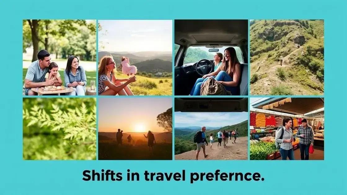 Shifts in travel preferences and behaviors Shifts in travel preferences and behaviors