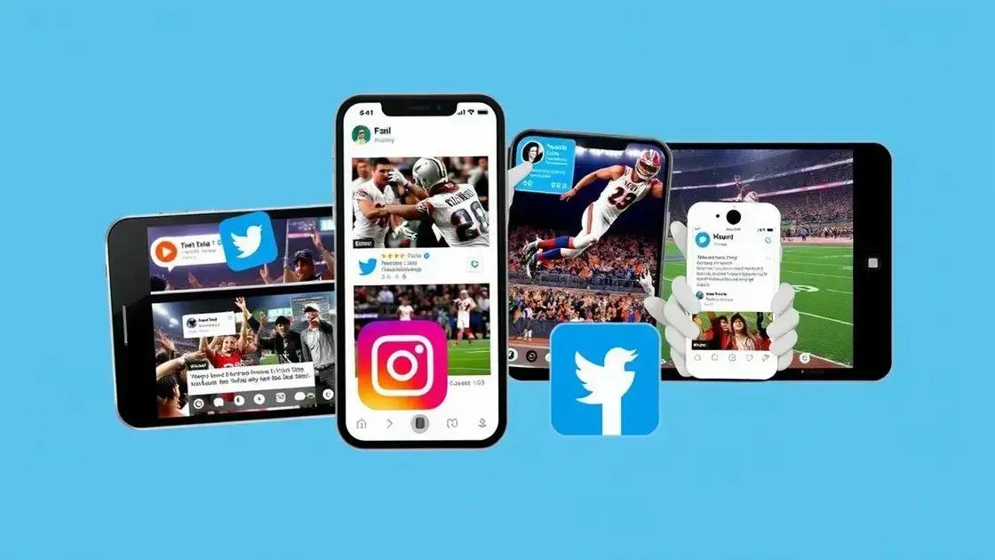 The role of social media in sharing highlights