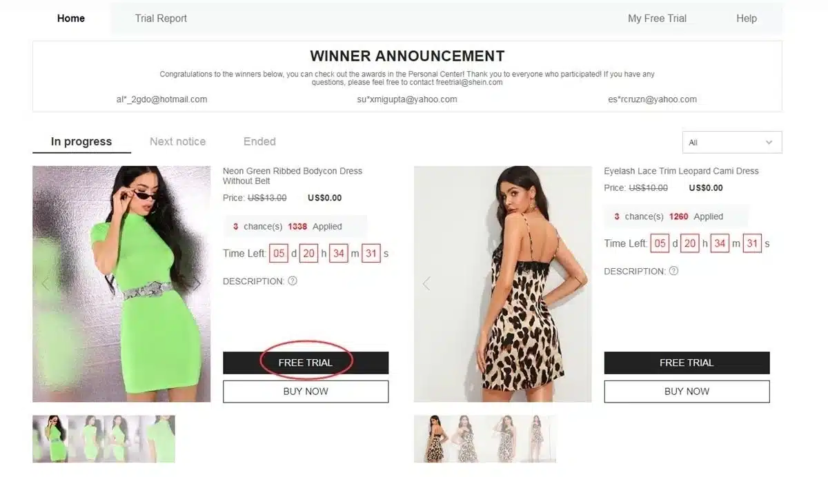 Shein Product Tester