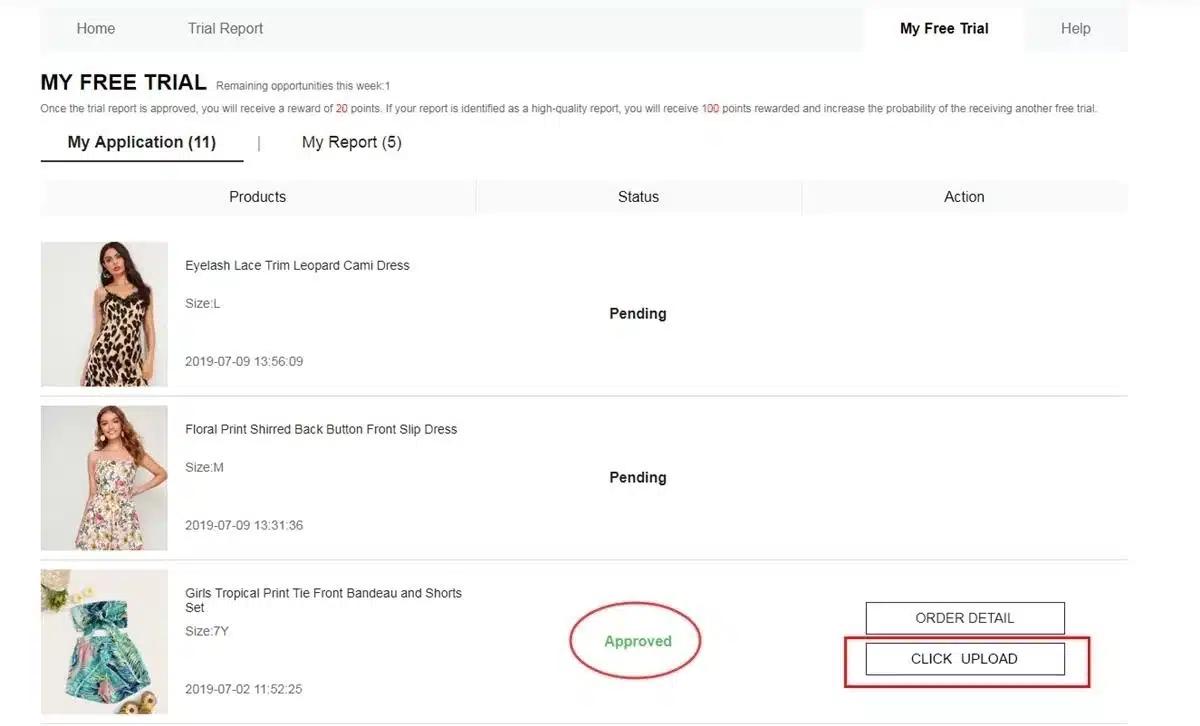 Shein Product Tester