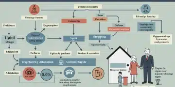 Detailed infographic showing 2025 federal budget allocations and their direct impact on US families.