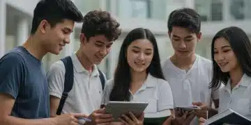 Students preparing for 2025 college admissions