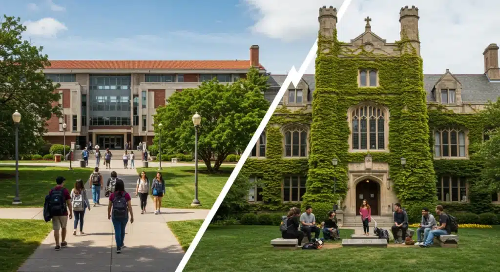 US Universities: Public vs. Private (2025 Outcomes & Cost)