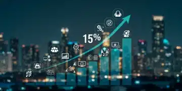 Infographic showing 15% US tech hiring growth by mid-2025