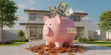 Futuristic piggy bank symbolizing increased IRA savings for 2026 retirement