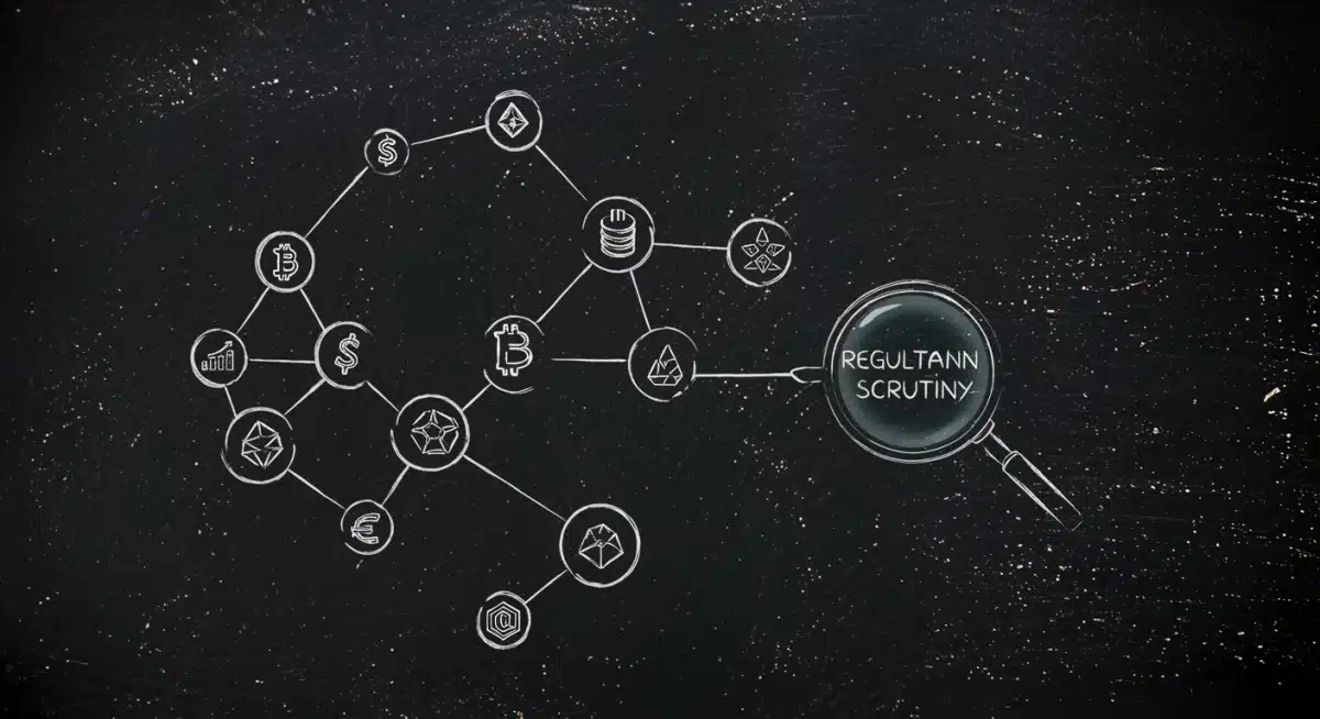 Blockchain network with digital assets under regulatory scrutiny