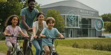 Family enjoying outdoor activity, symbolizing health and wellness benefits in 2026