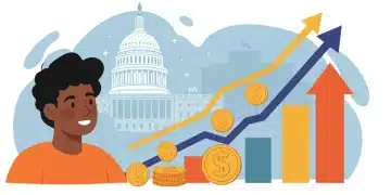 2026 Retirement Savings: Maximize 401(k) & IRA Limits in the US Illustration of a person optimizing retirement savings in the US