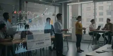 2026 Economic Stimulus Programs: Accessing $10,000 Federal Grants for U.S. Startups Entrepreneurs collaborating on startup growth with federal grant funding