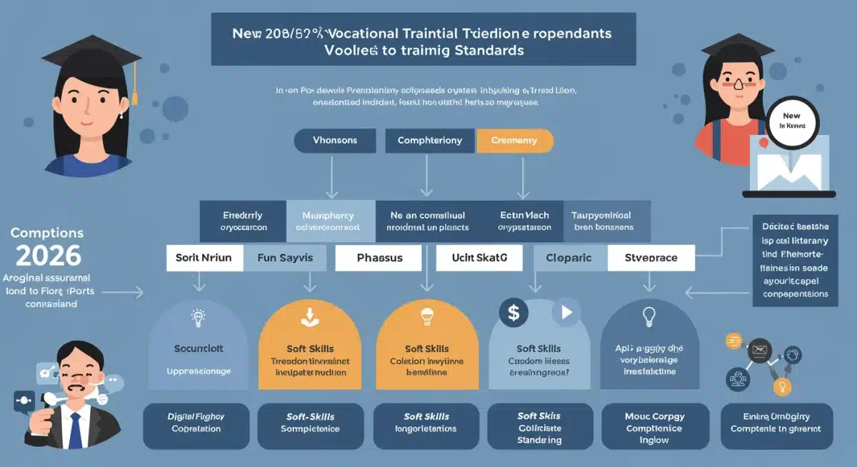 Infographic detailing components of 2026 vocational training standards