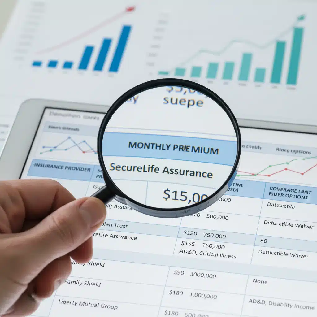 Detailed comparison of disability insurance providers and their offerings.