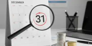 December 31st deadline highlighted on a calendar with coins, symbolizing urgent financial decision for FSA enrollment.