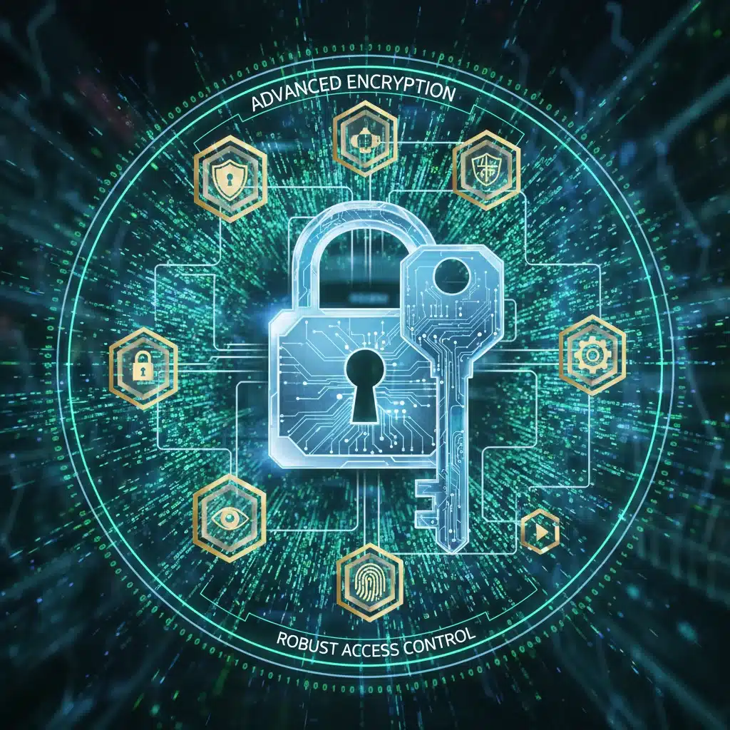 Advanced encryption and robust access control mechanisms
