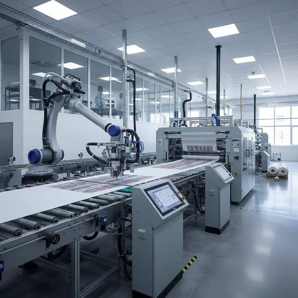 Automated digital textile printing process