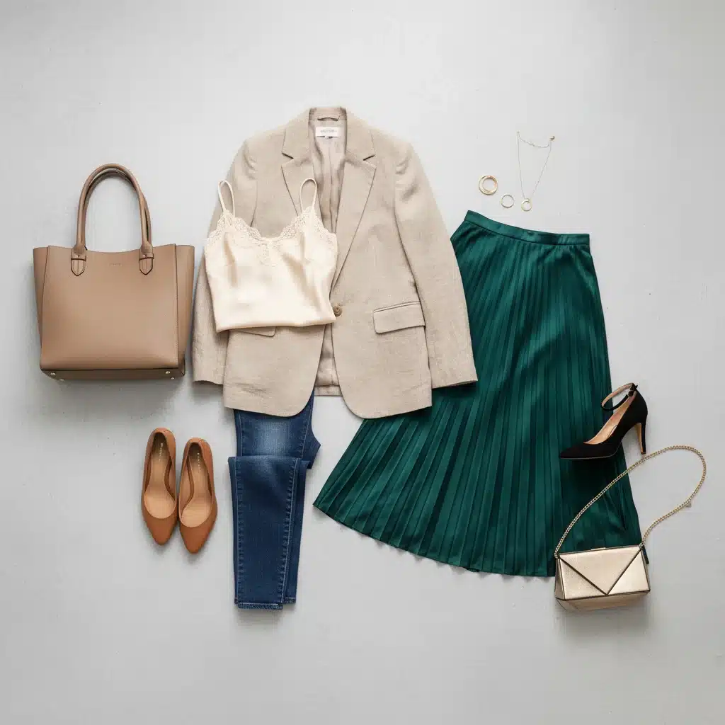 Capsule wardrobe essentials for day to night dressing