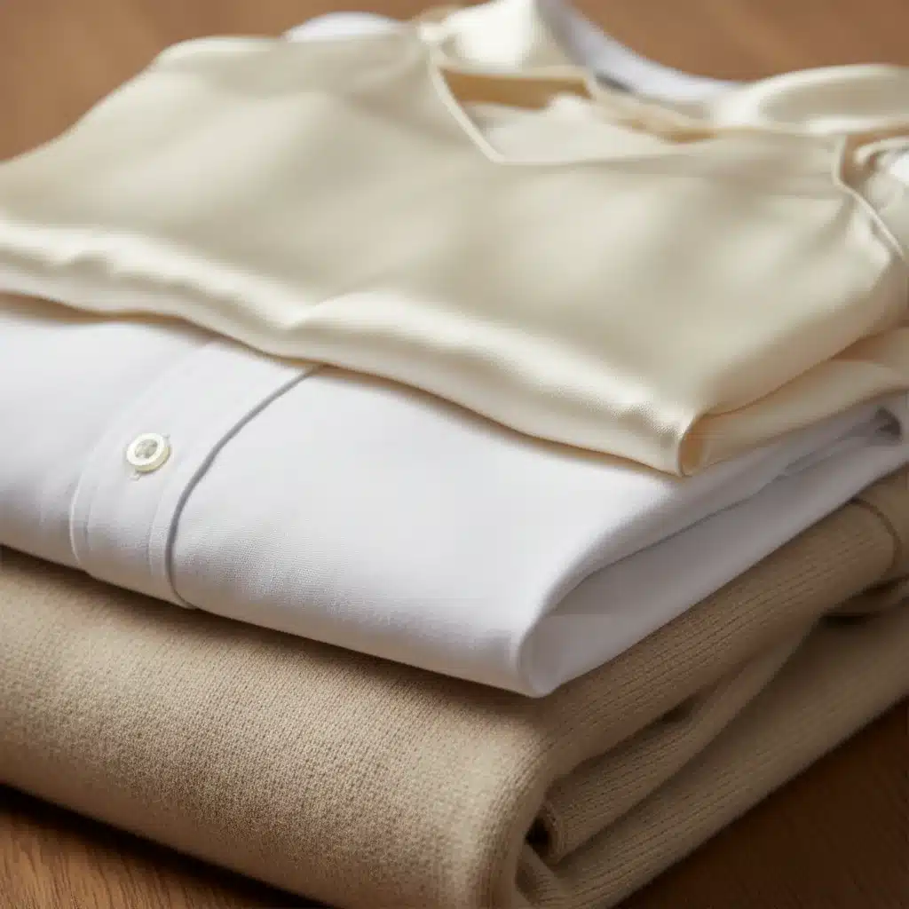 Various fabric textures like cashmere, cotton, and silk, symbolizing diverse materials for layering.