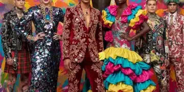 Maximalist fashion trends 2026, diverse models showcasing bold opulent styles