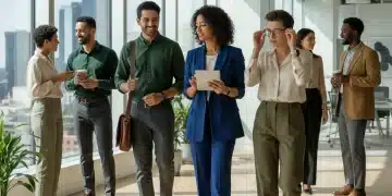 Professionals in modern, chic office attire, embodying 2026 professional style updates.