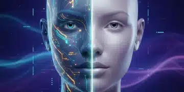 Futuristic comparison of peptides and retinol benefits on skin