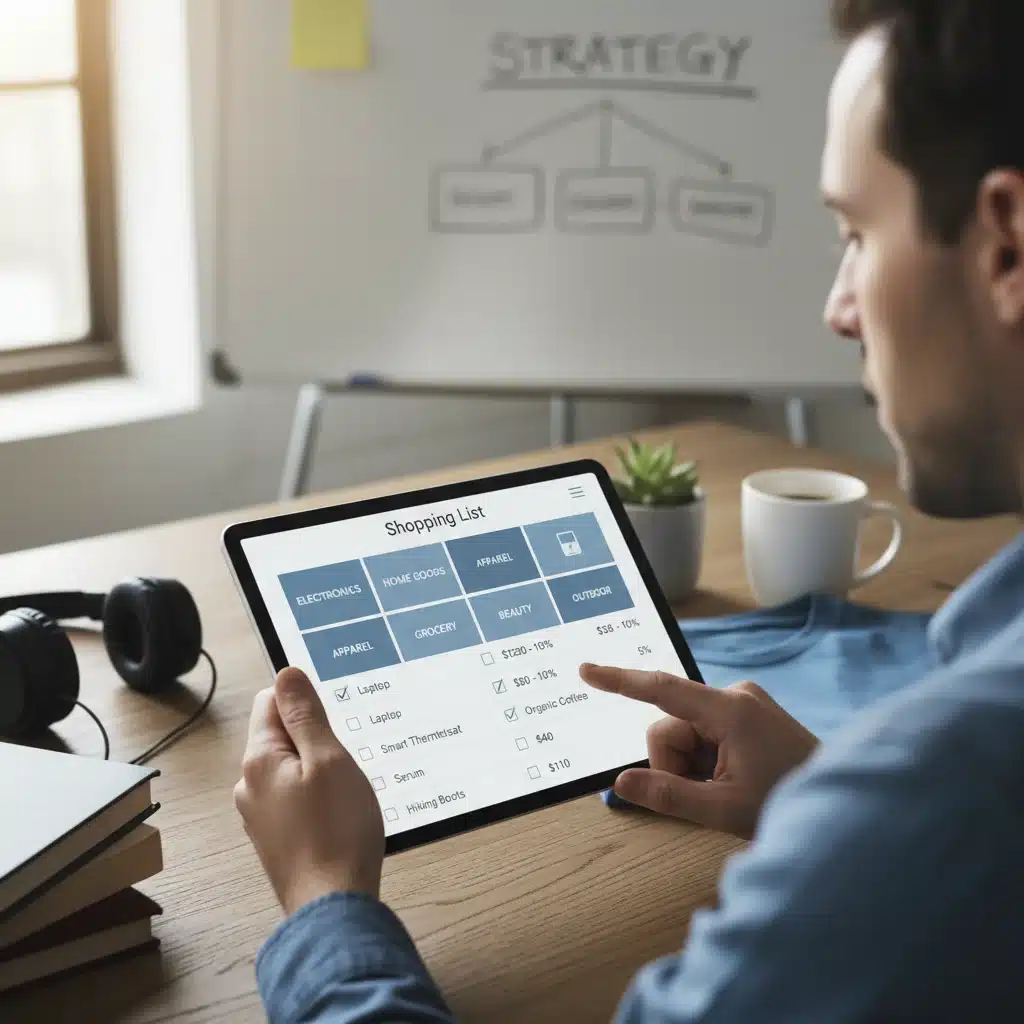 Strategic shopping list planning for Black Friday in July deals