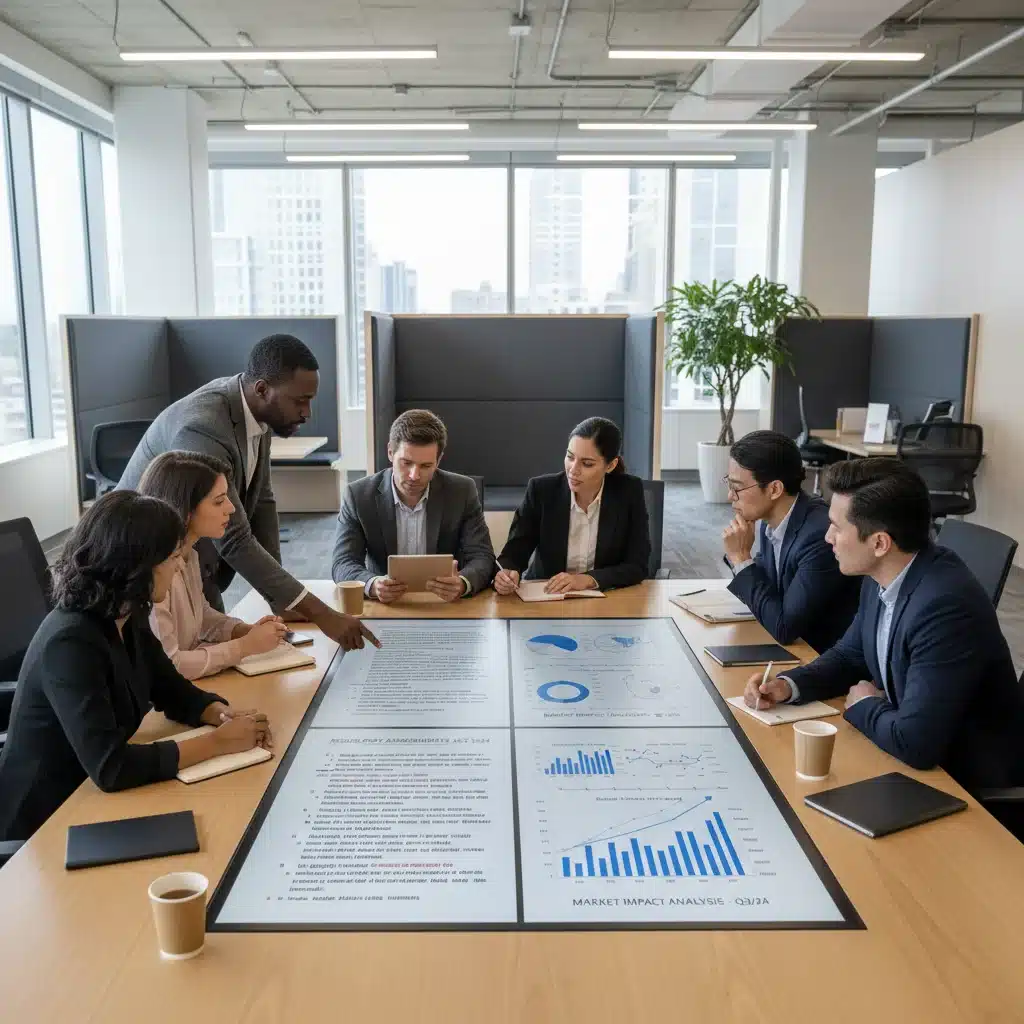Professionals strategizing on new data privacy regulations