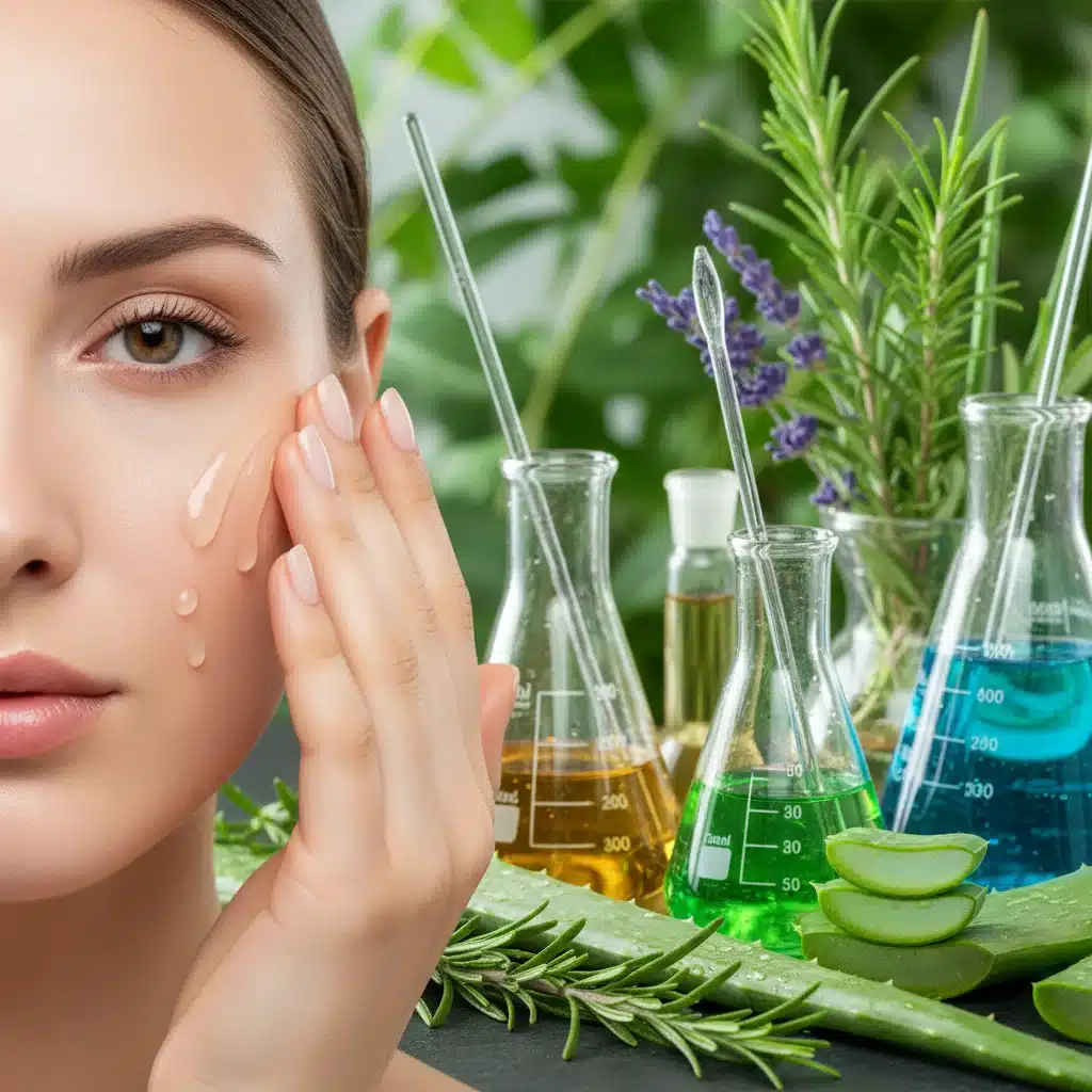 Applying botanical and science-backed skincare serum